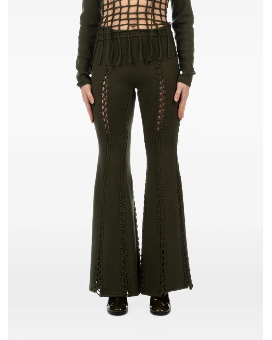Isa Boulder Bootcut Broek in het Green