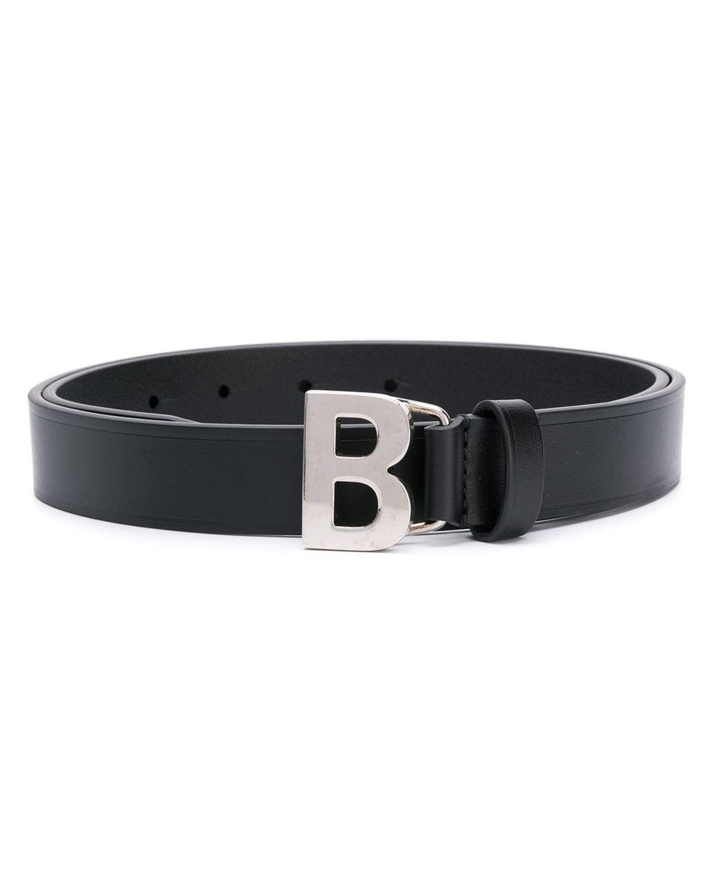 Balenciaga B Thin Belt in Black - Lyst