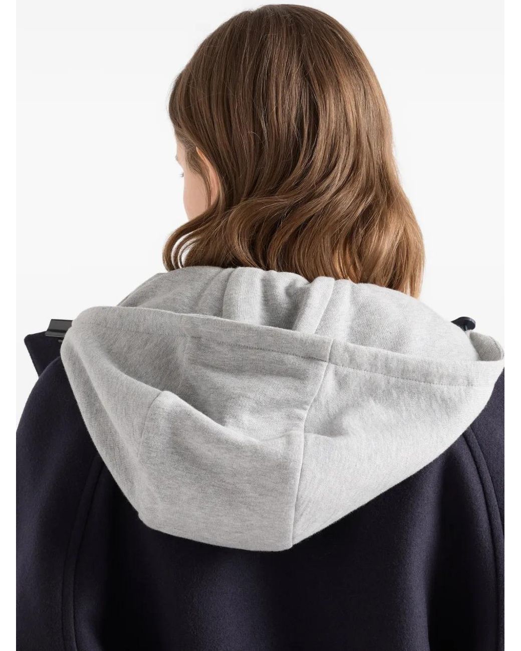 Prada Blue Cloth And Cotton Fleece Jacket