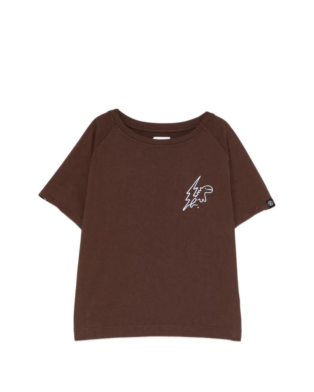 SPORT b. by agnès b. Brown Embroidered Icons T-Shirt
