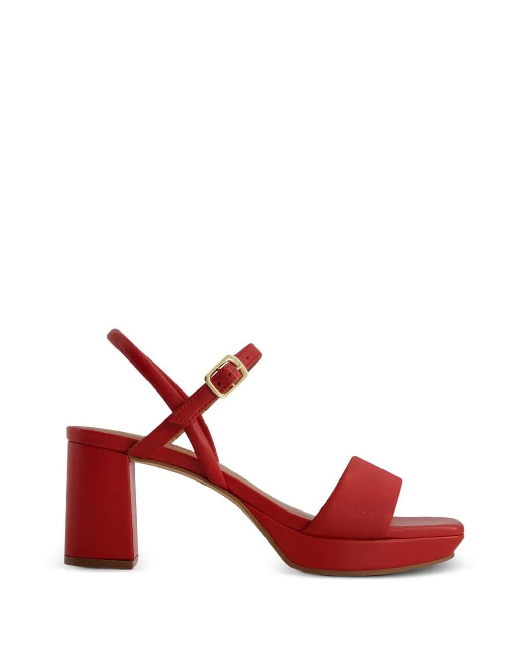 Bernardo Red Canto Leather Sandals