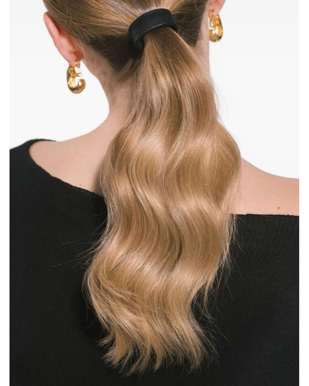 Jennifer Behr Black Mini Leather Hair Accessories