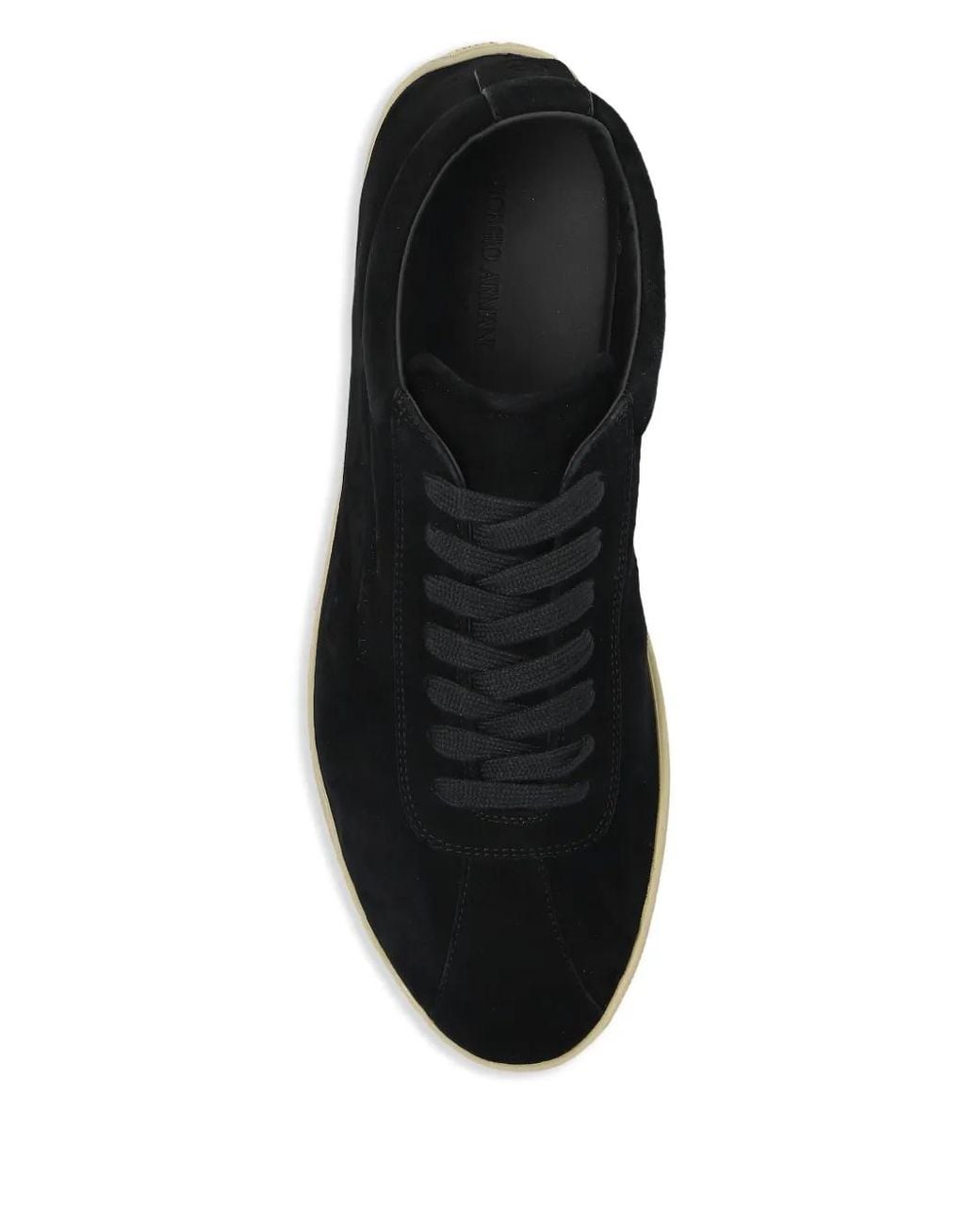 Giorgio Armani Black Suede Sneakers for men