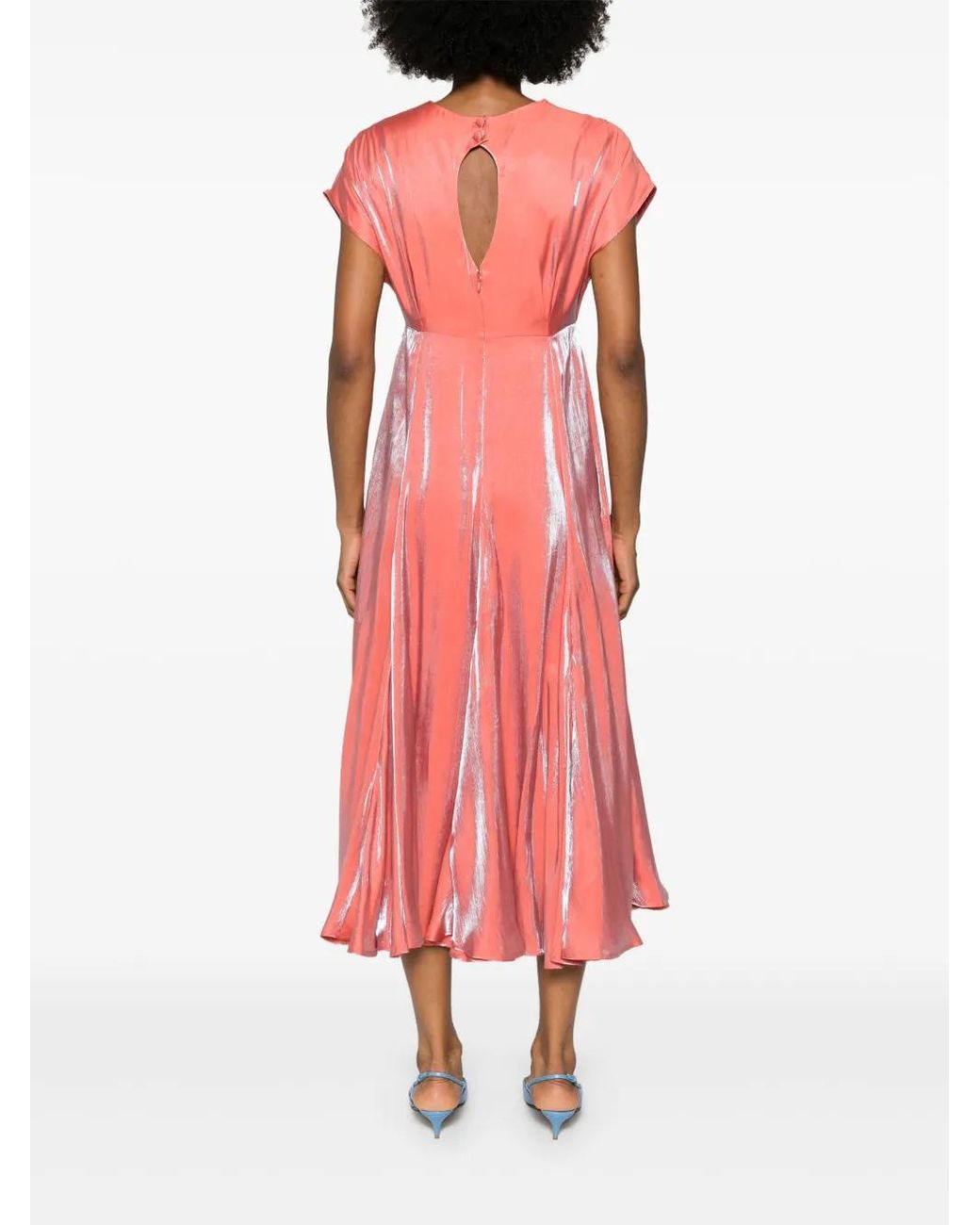 Baruni Aimee Midi-Jurk in het Red