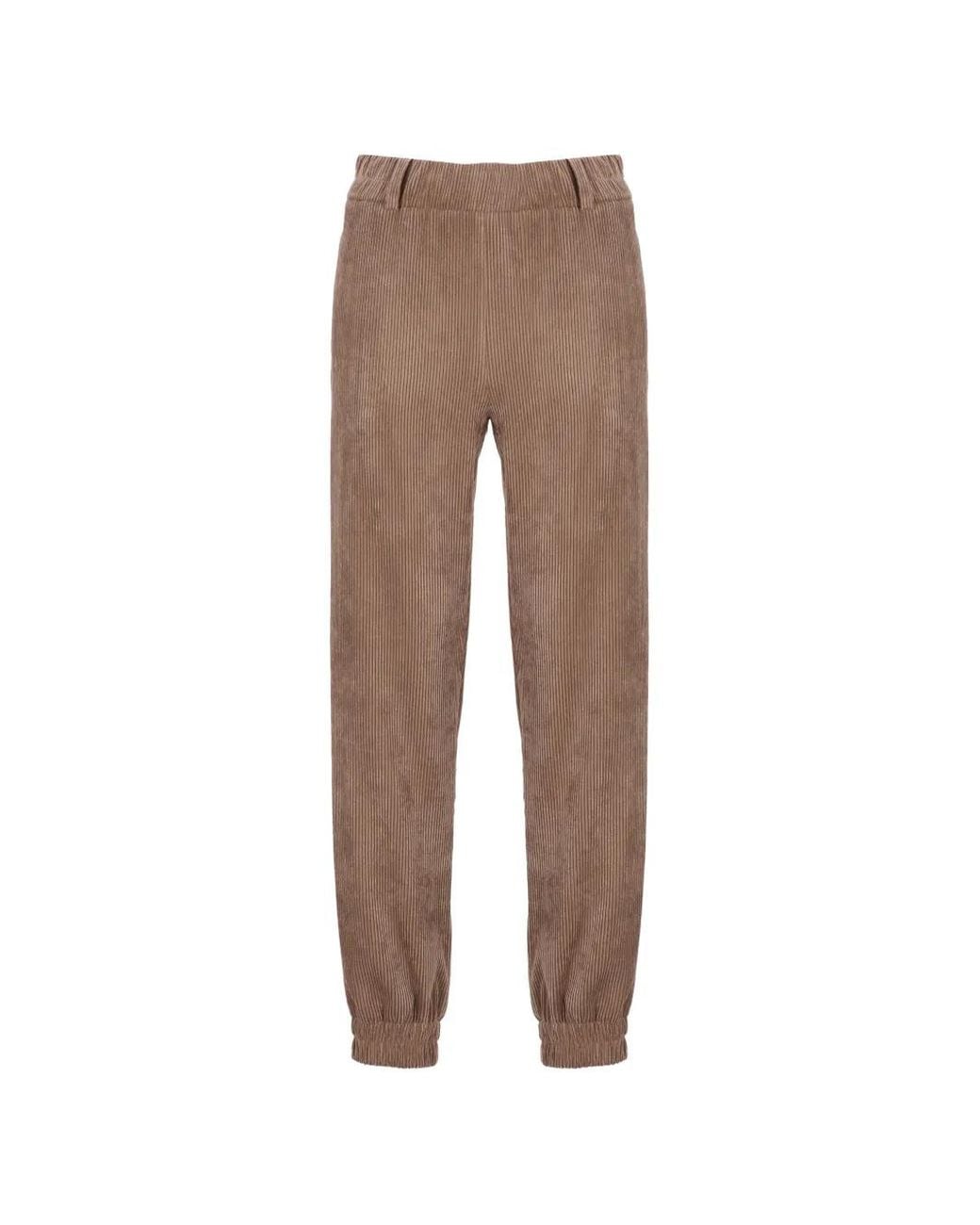 D.exterior Natural Corduroy-Effect Track Pants