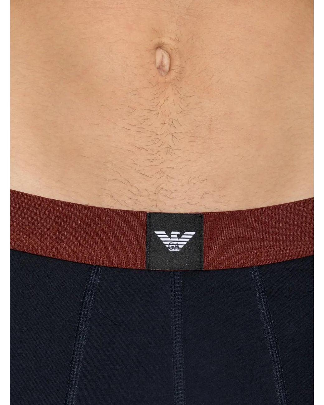 Emporio Armani White Logo-Patch Boxer Shorts (Set Of 3) for men