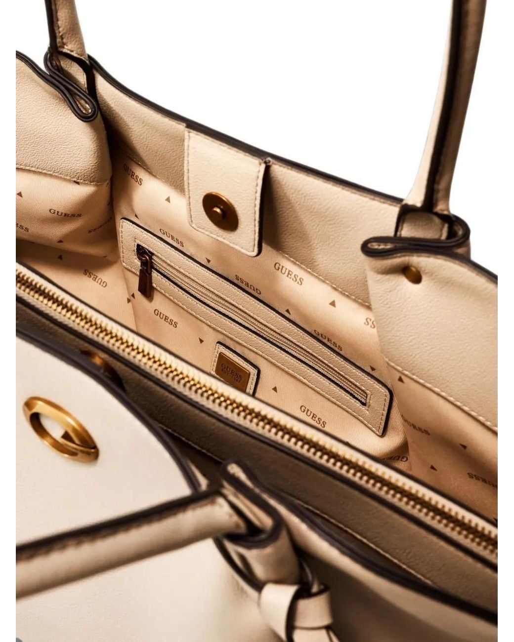 Guess Natural Allegra Tote Bag