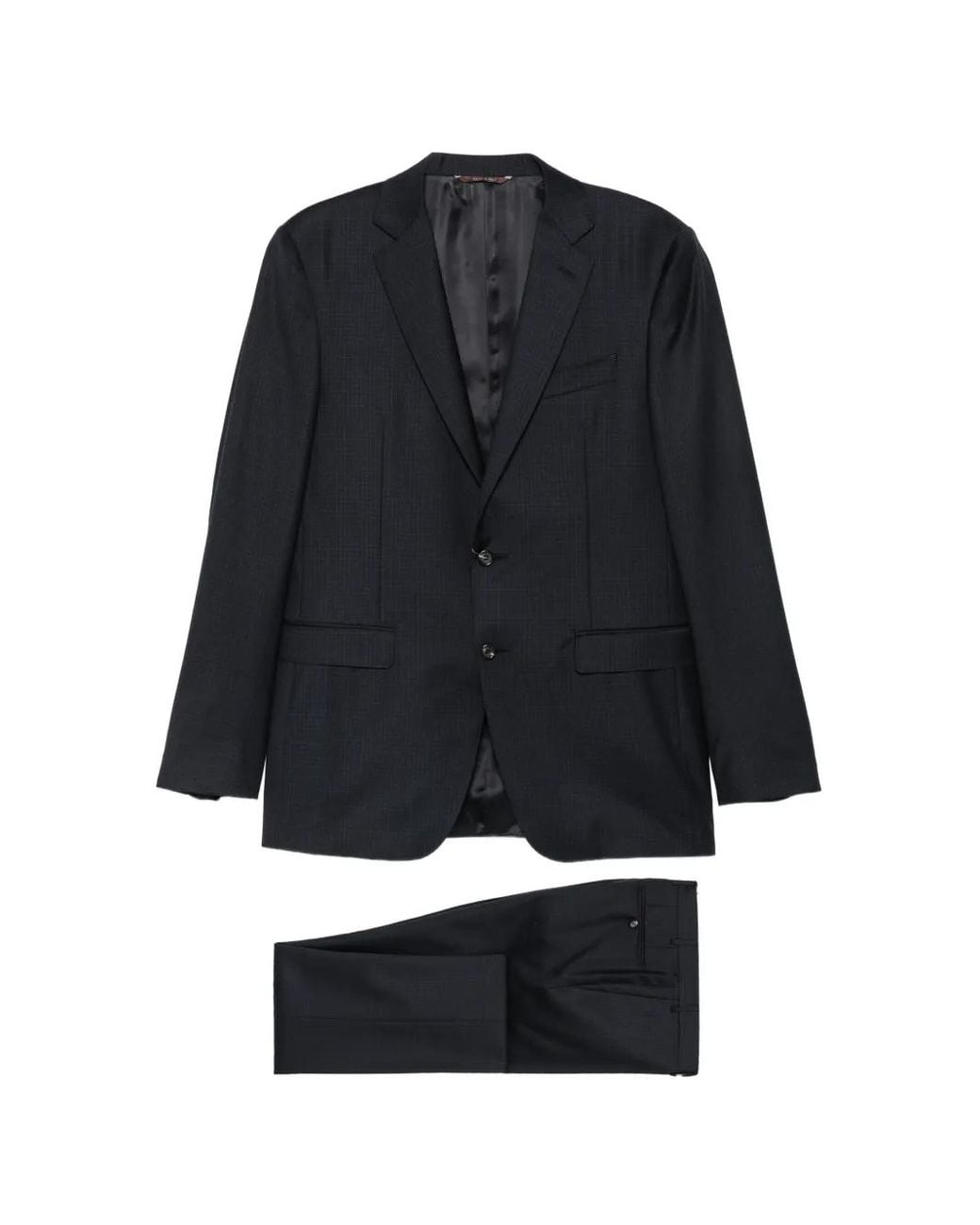 Bufanda A Cuadros Canali de hombre de color Black