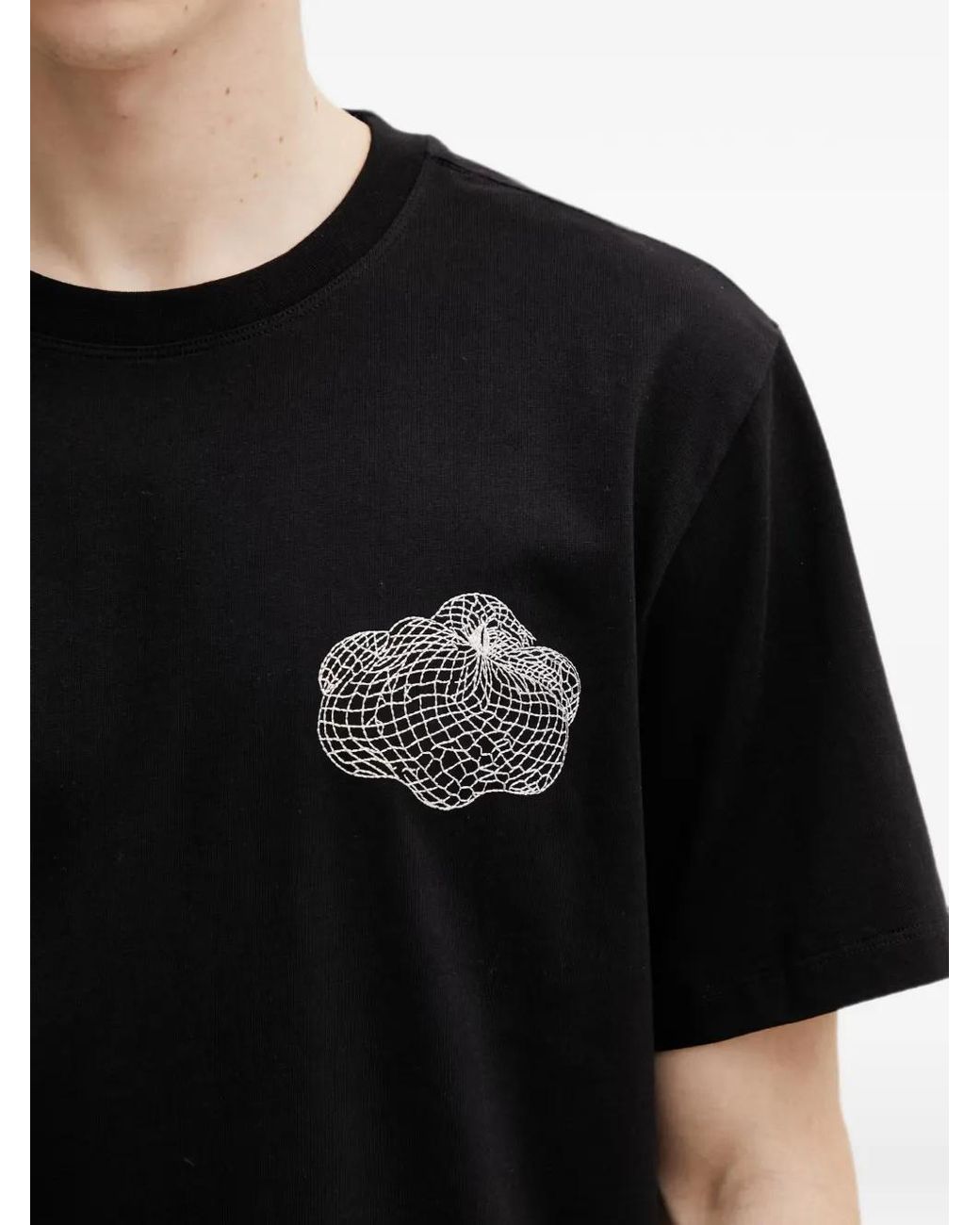 Filling Pieces Black Citrus Graphic-Print T-Shirt for men