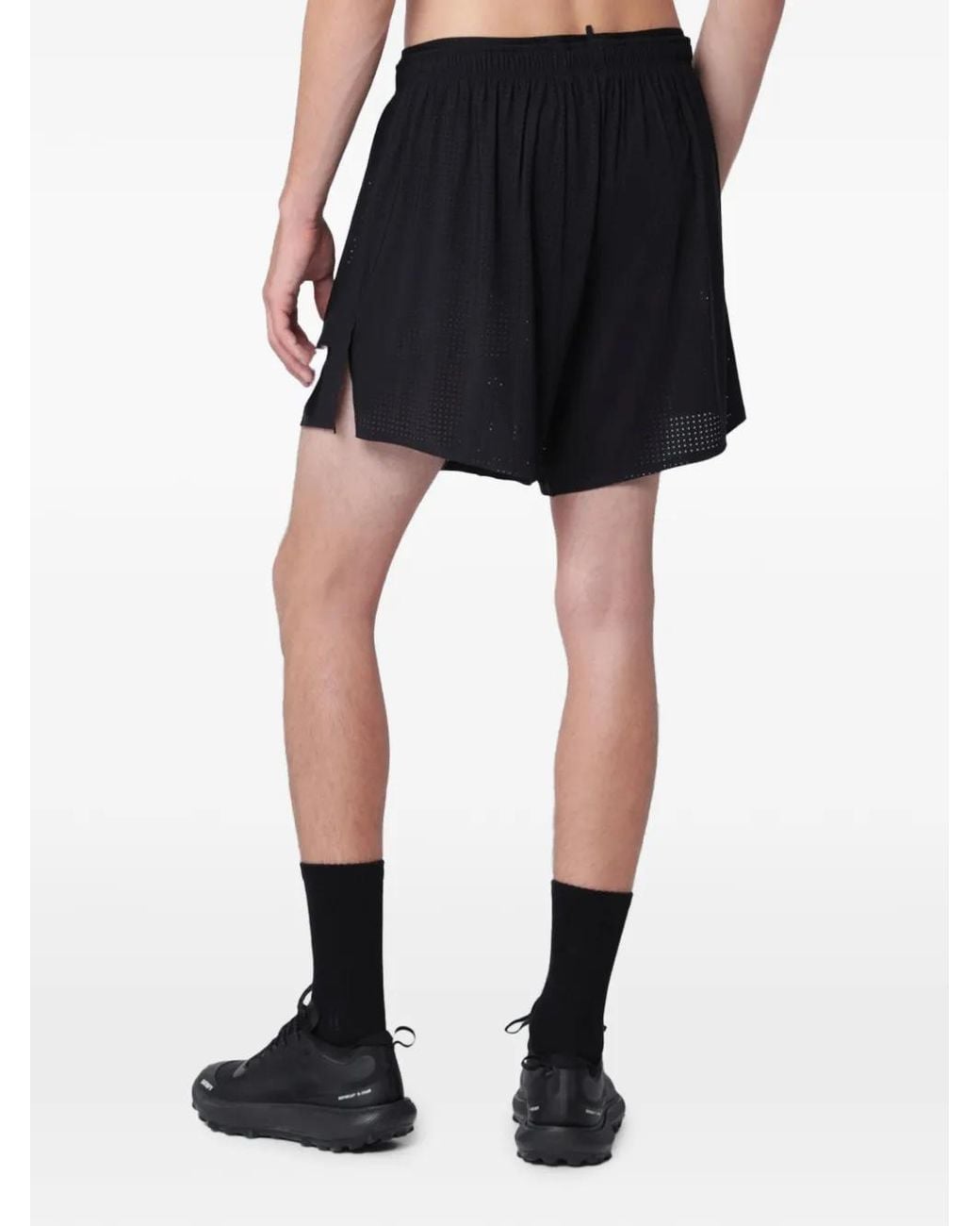 Satisfy Black Space-O Drawstring Shorts for men