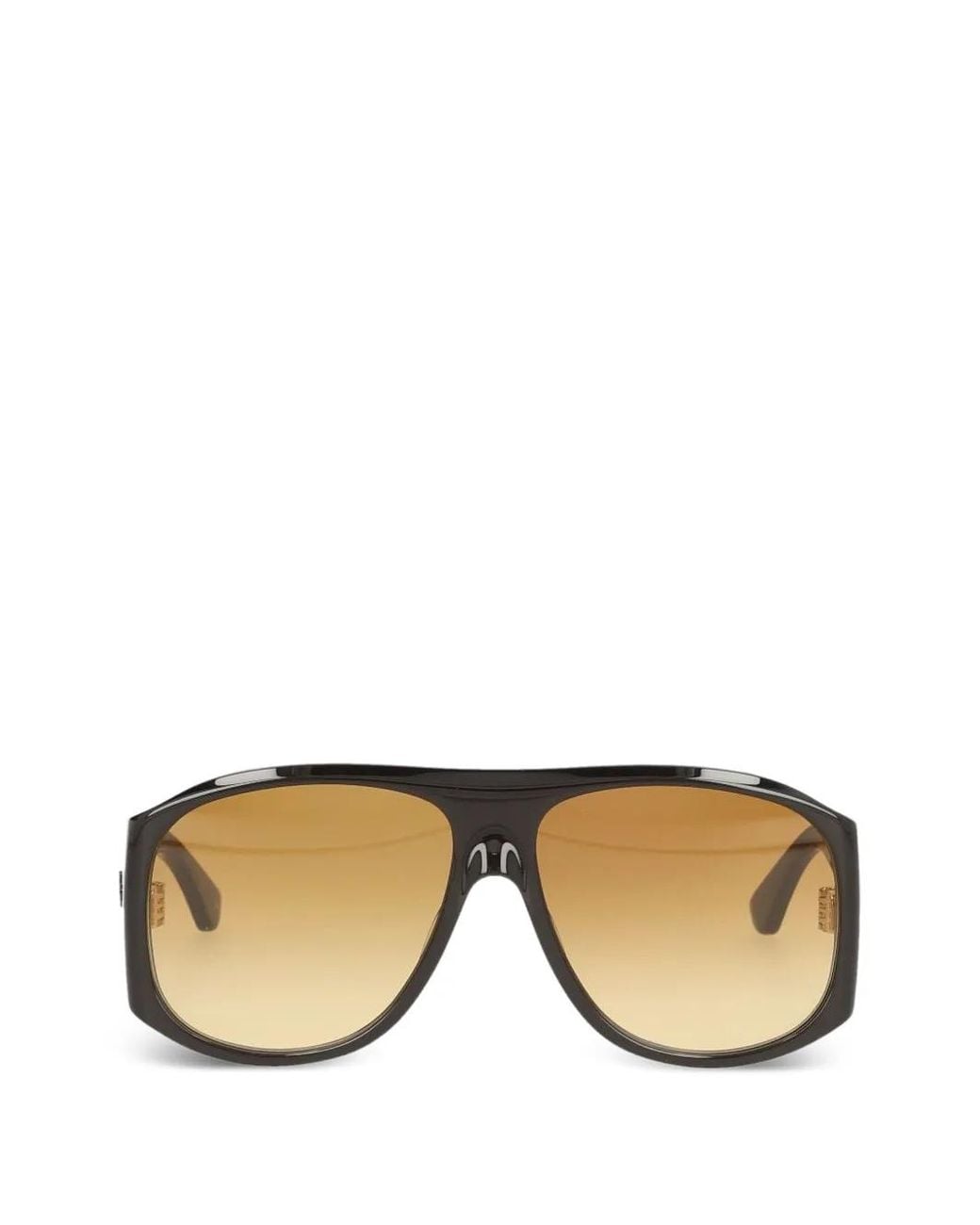 Chloé Natural Pilotenbrille Mit Logo-Print