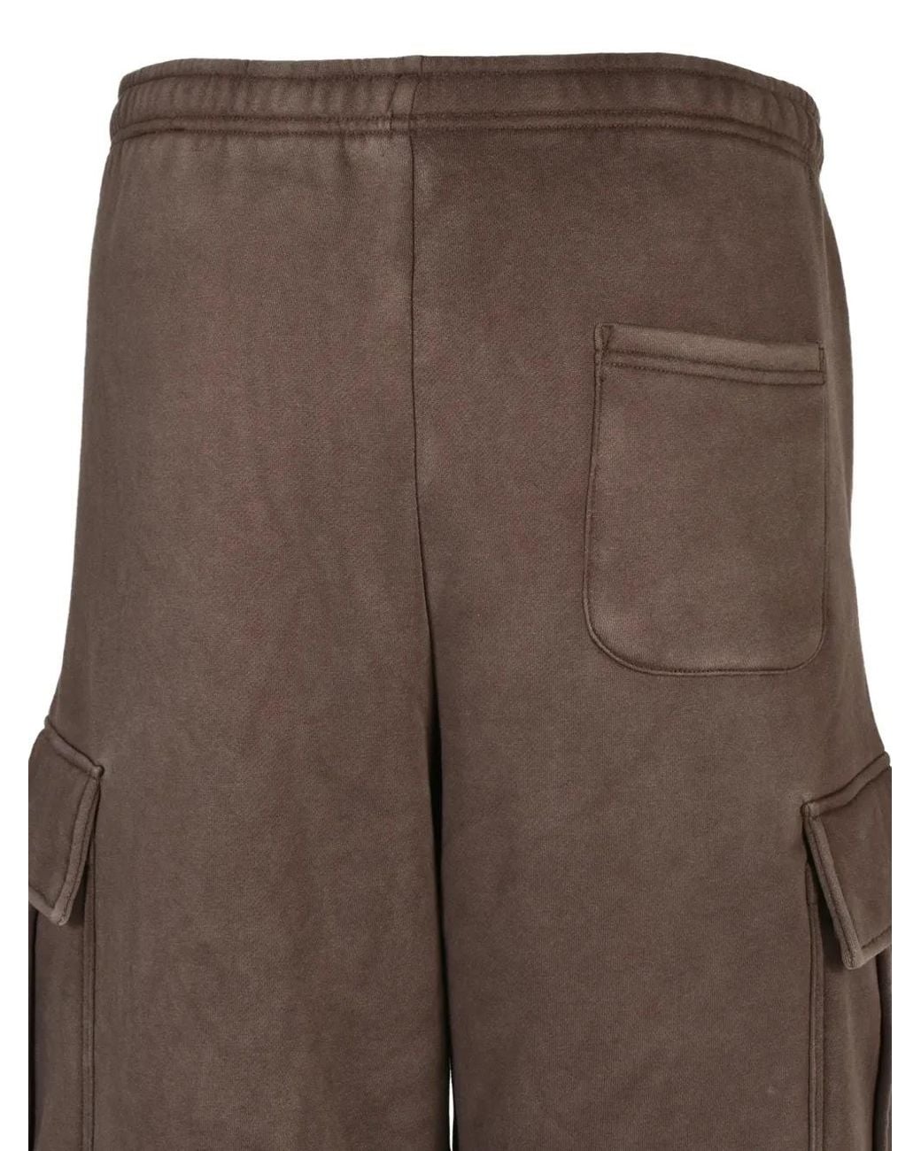 BREATH Brown Bleached Fade Cargo Pants for men