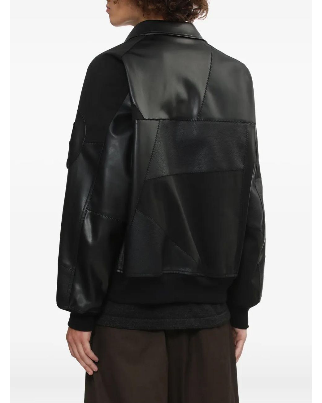 Comme des Garçons Black Patchwork Panelled Jacket for men