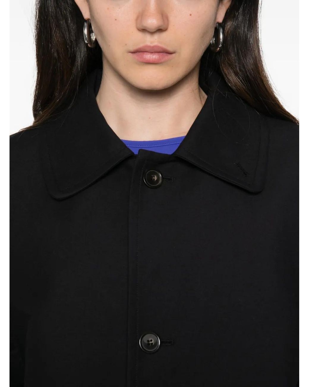 Sofie D'Hoore Black Ceren Button-Up Oversized Coat