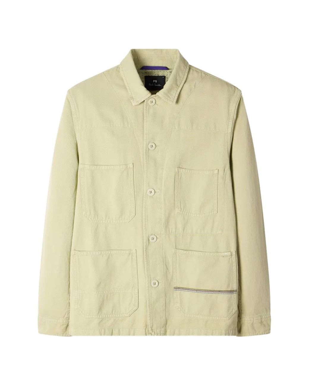Paul Smith Natural Cotton-Linen Work Jacket for men