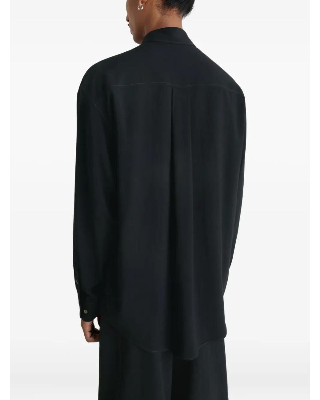 Lemaire Black Button-Down Shirt for men