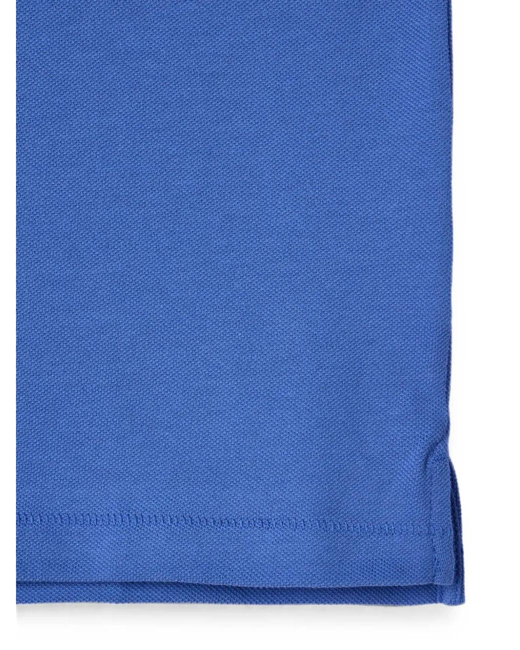 Paul Smith Blue Mid Organic Cotton Zebra Polo Shirt for men