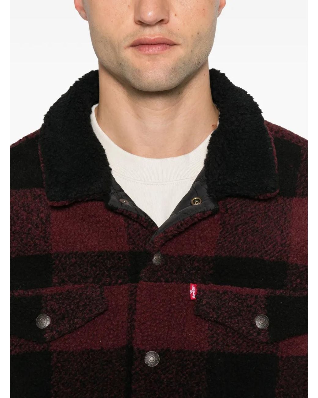 Levi's Jacke Mit Shearling-Effekt in Black für Herren