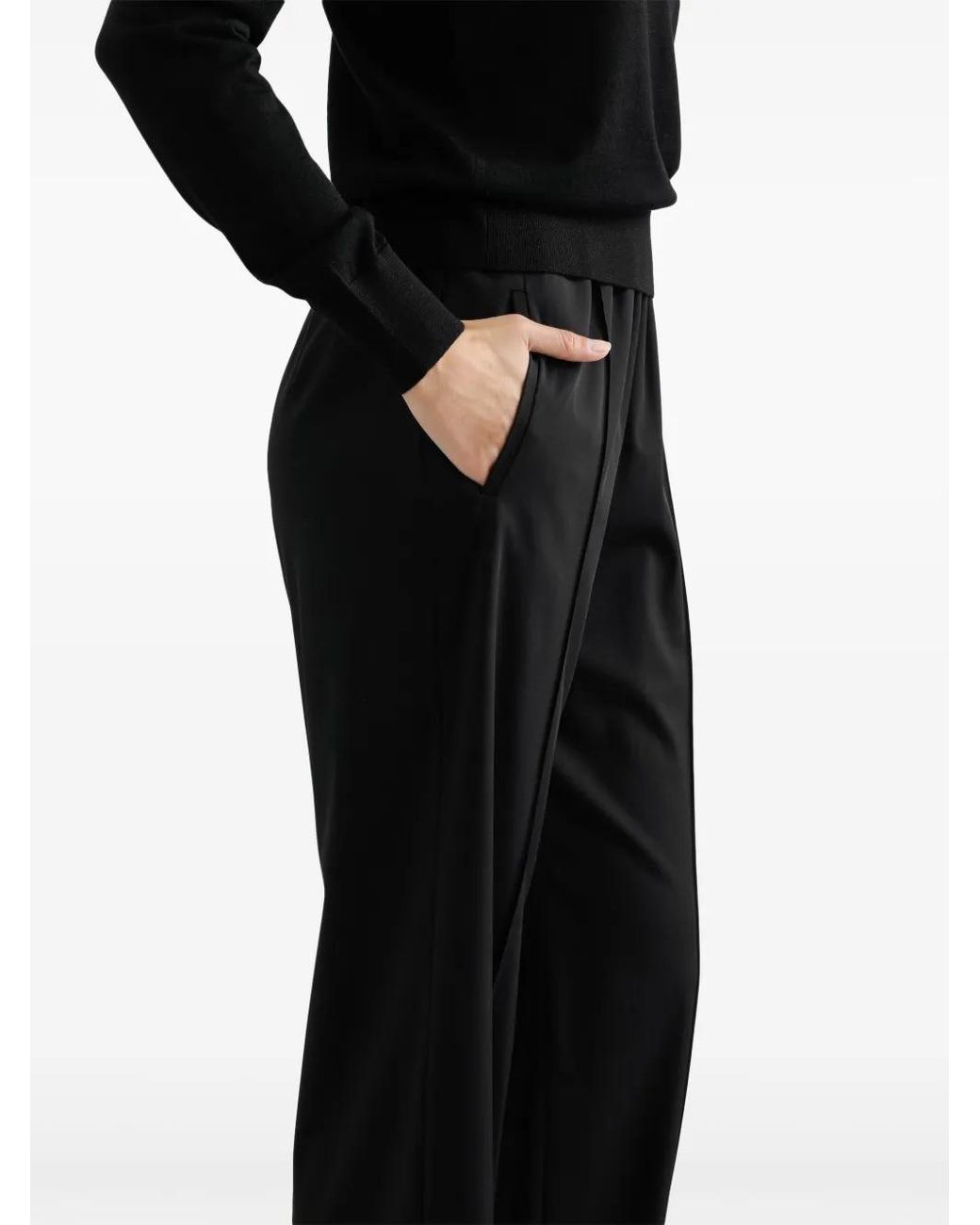 Dolce & Gabbana Black Straight-Leg Trousers