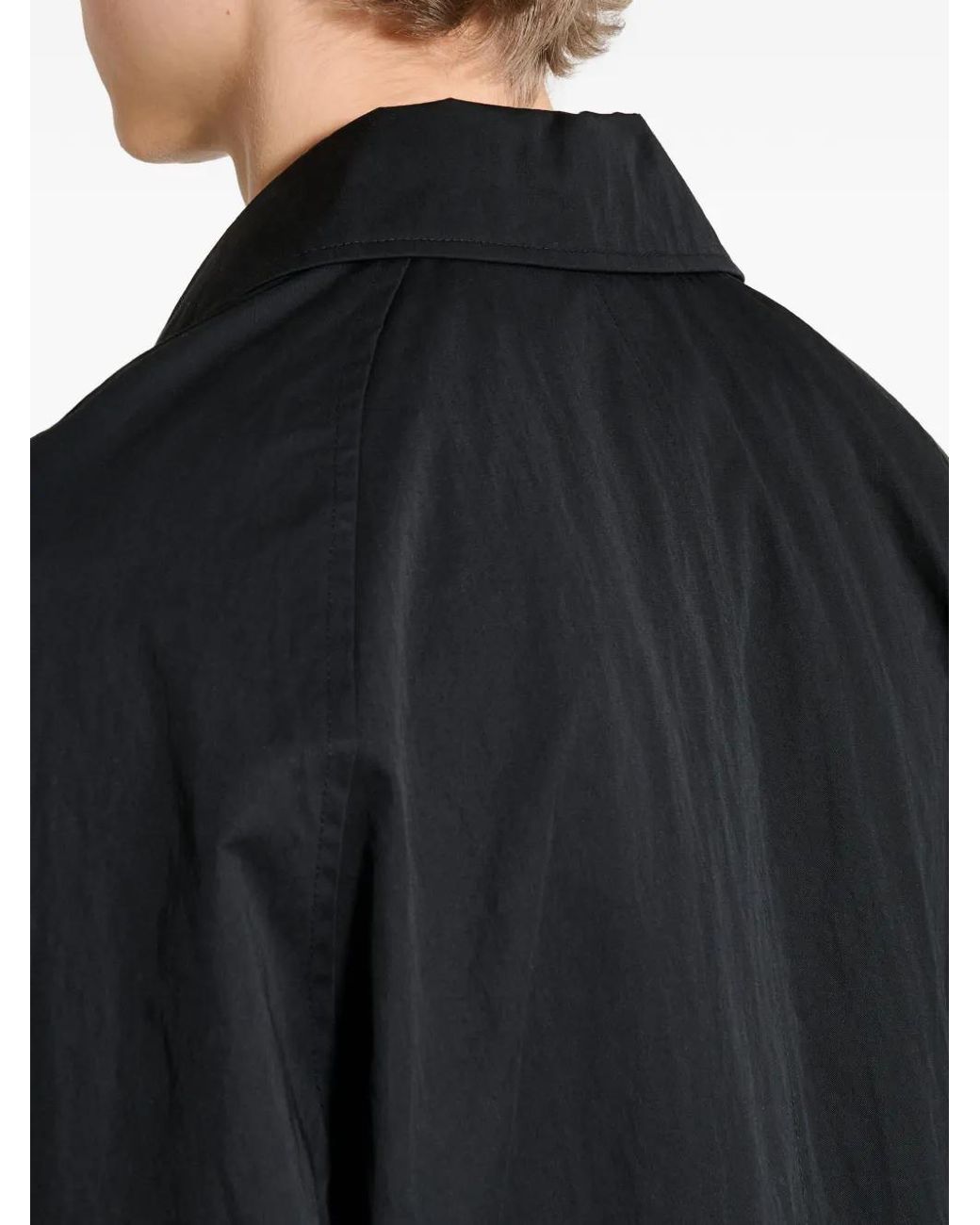 sunflower Black Raglan Coat for men