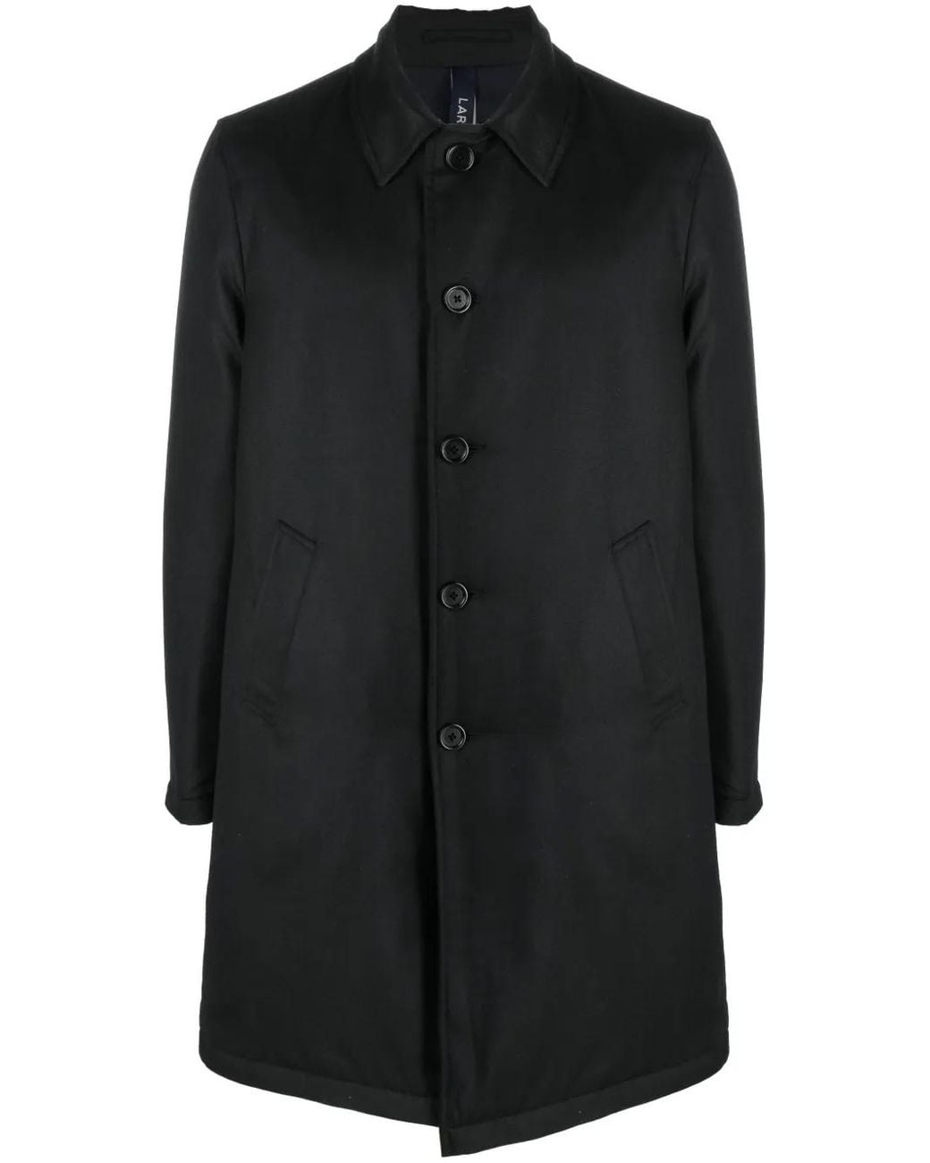Abrigo Con Botones Lardini de hombre de color Black