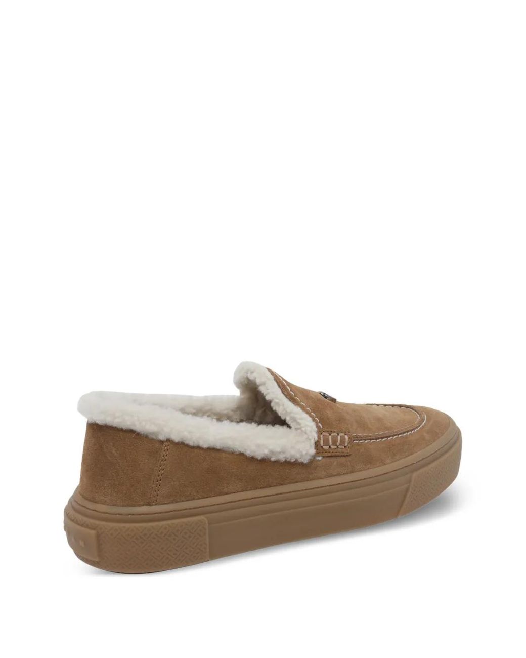 Hogan Brown Mocassins À Bords Lainés