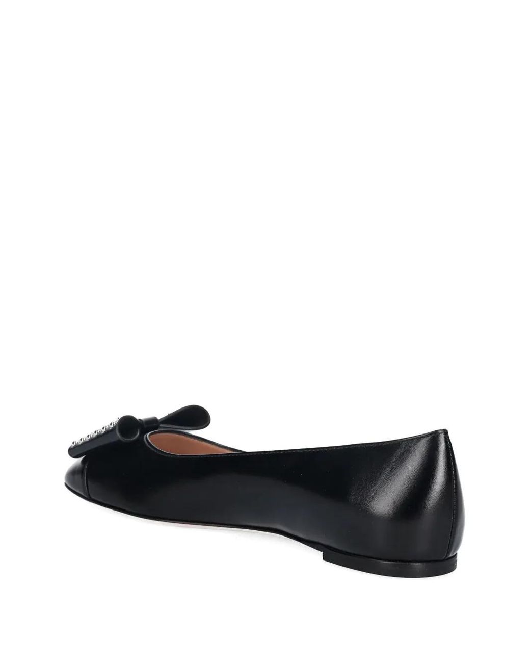 Bally Black B-Bow Ballet Flats
