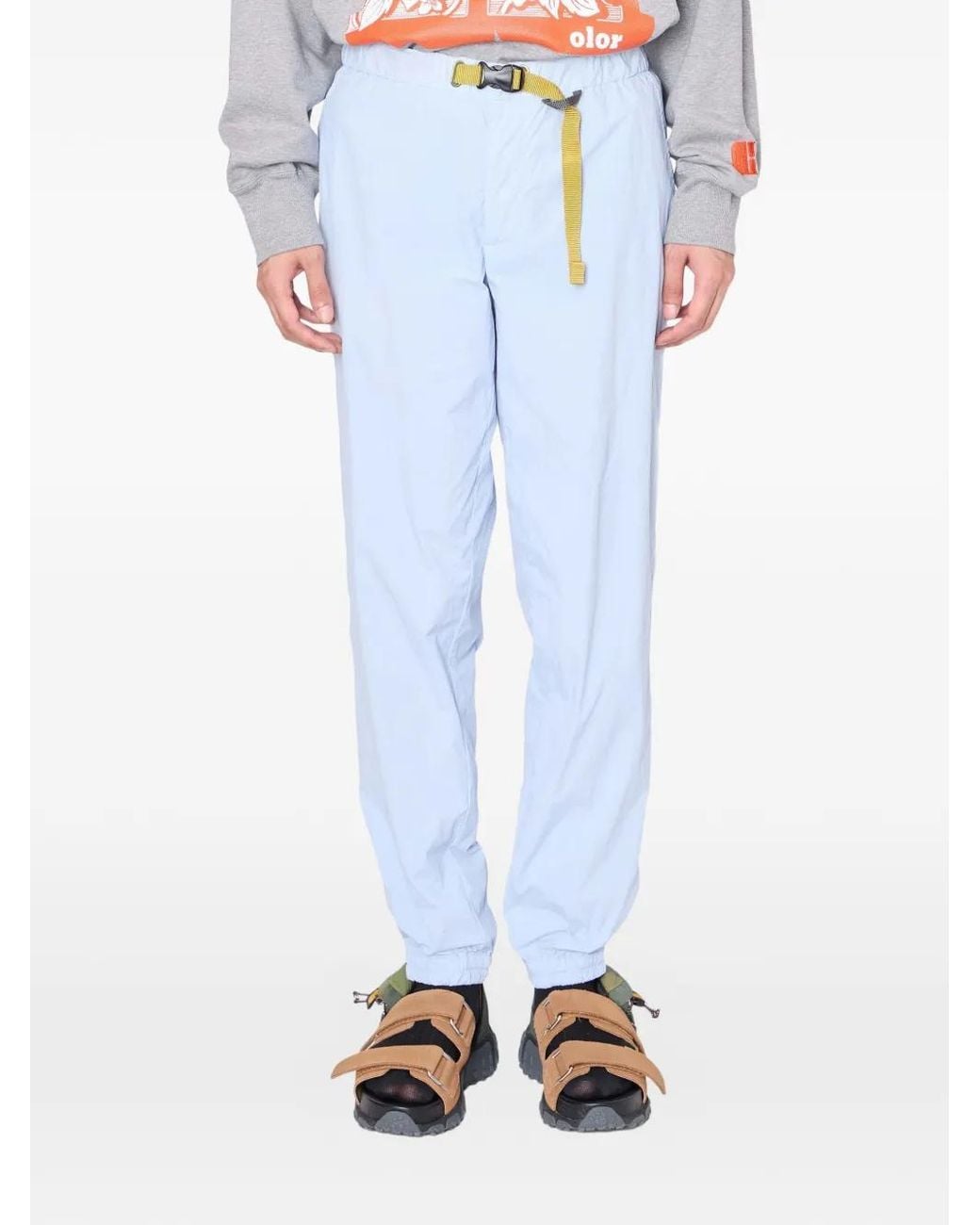 Kolor Blue Belted Trousers for men