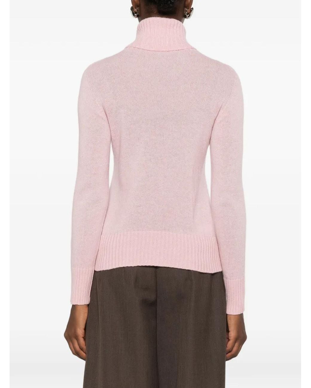 Aragona Pink Pullover Mit Rollkragen