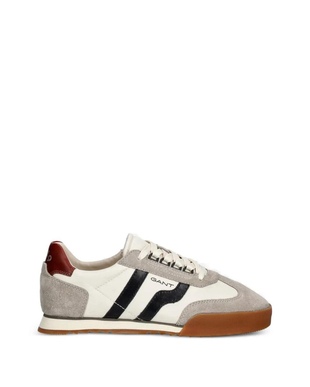 Gant White Baylle Suede-Panelled Sneakers for men