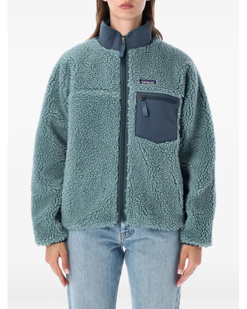 Patagonia Blue Retro-X Long-Sleeve Jacket