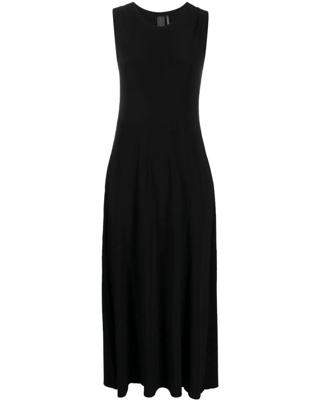 Norma Kamali Black Sleveless Long Dress