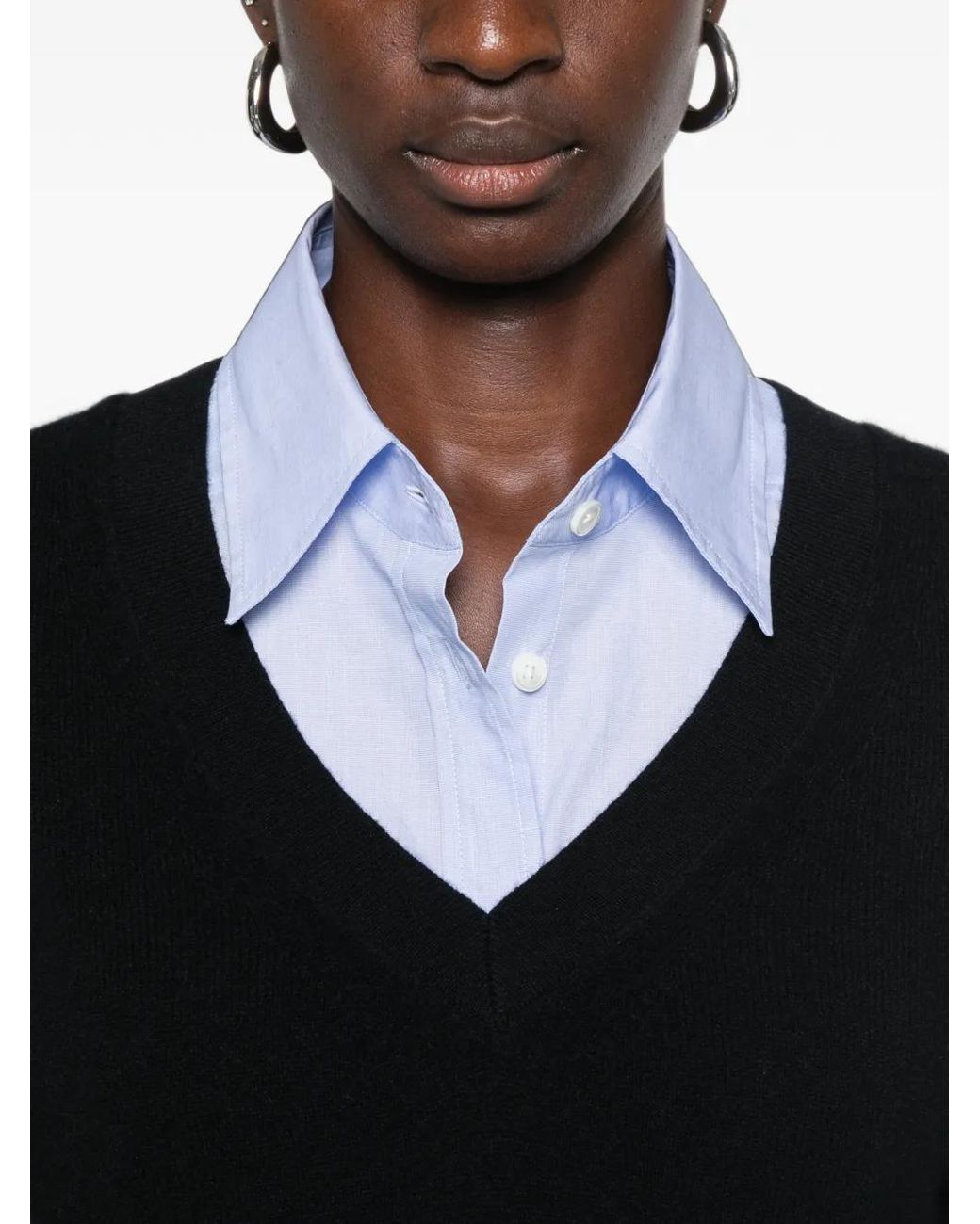 Closed Black V-Neck Sweater