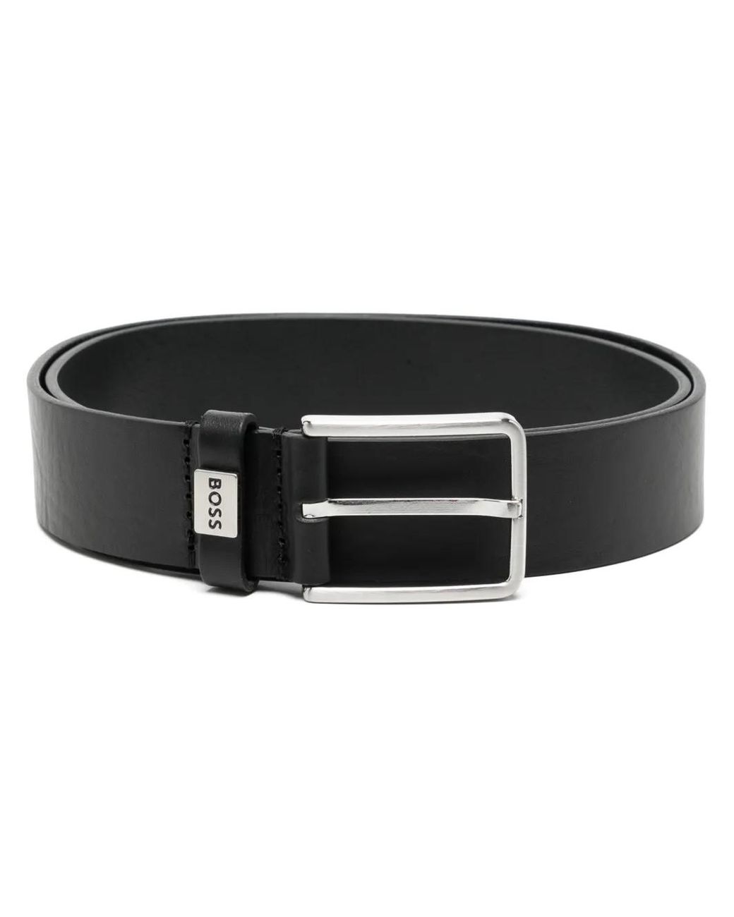 Cinturón Con Logo Boss de hombre de color Black