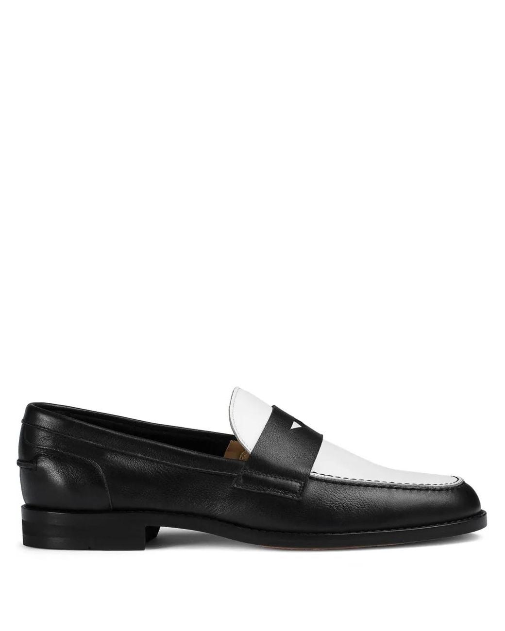 Doucal's Black Leather Loafers