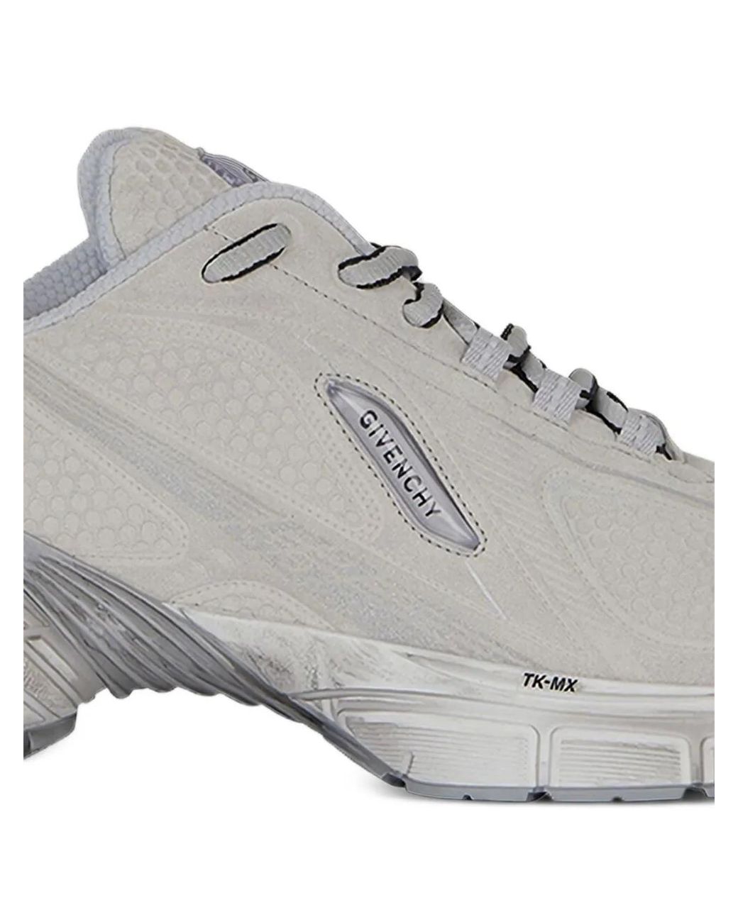 Givenchy Gray Tk-Mx Suede Low-Top Sneakers for men