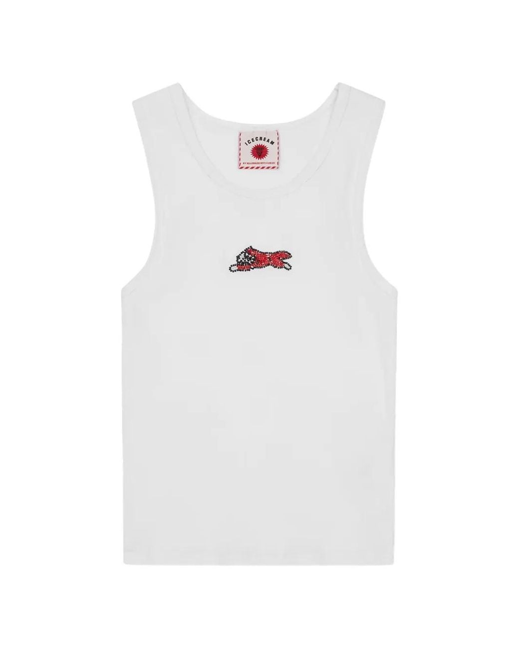 ICECREAM White Beaded-Embellishment Tank Top