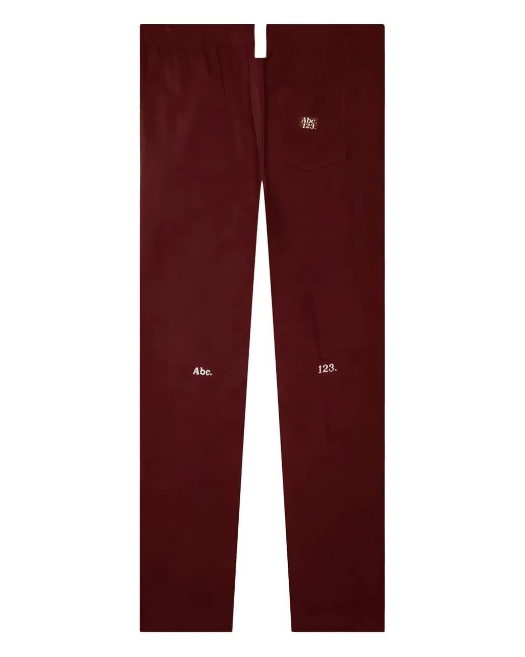 Advisory Board Crystals Red Logo-Patch Trousers for men