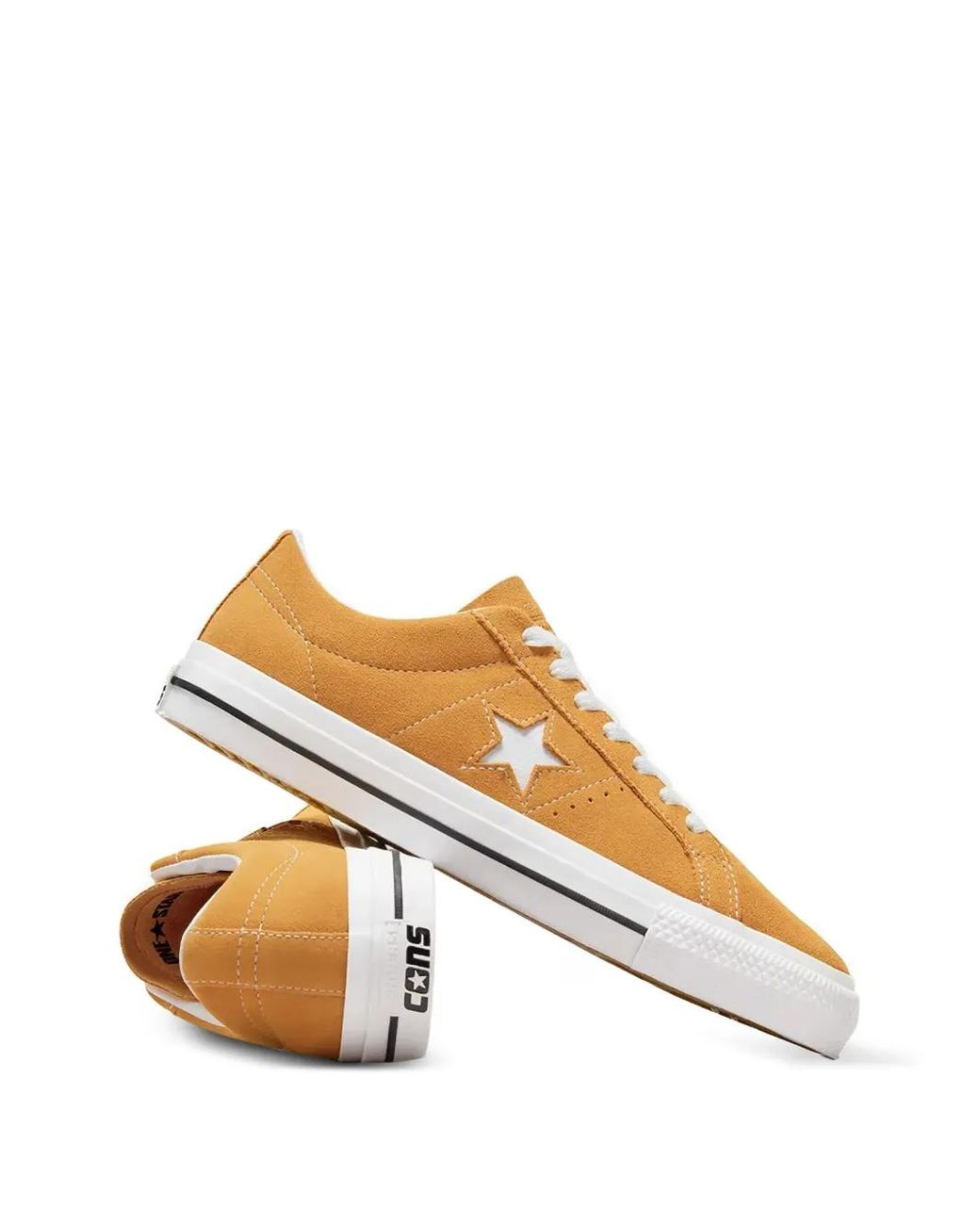 Converse Yellow One Star Pro Suede Sneakers