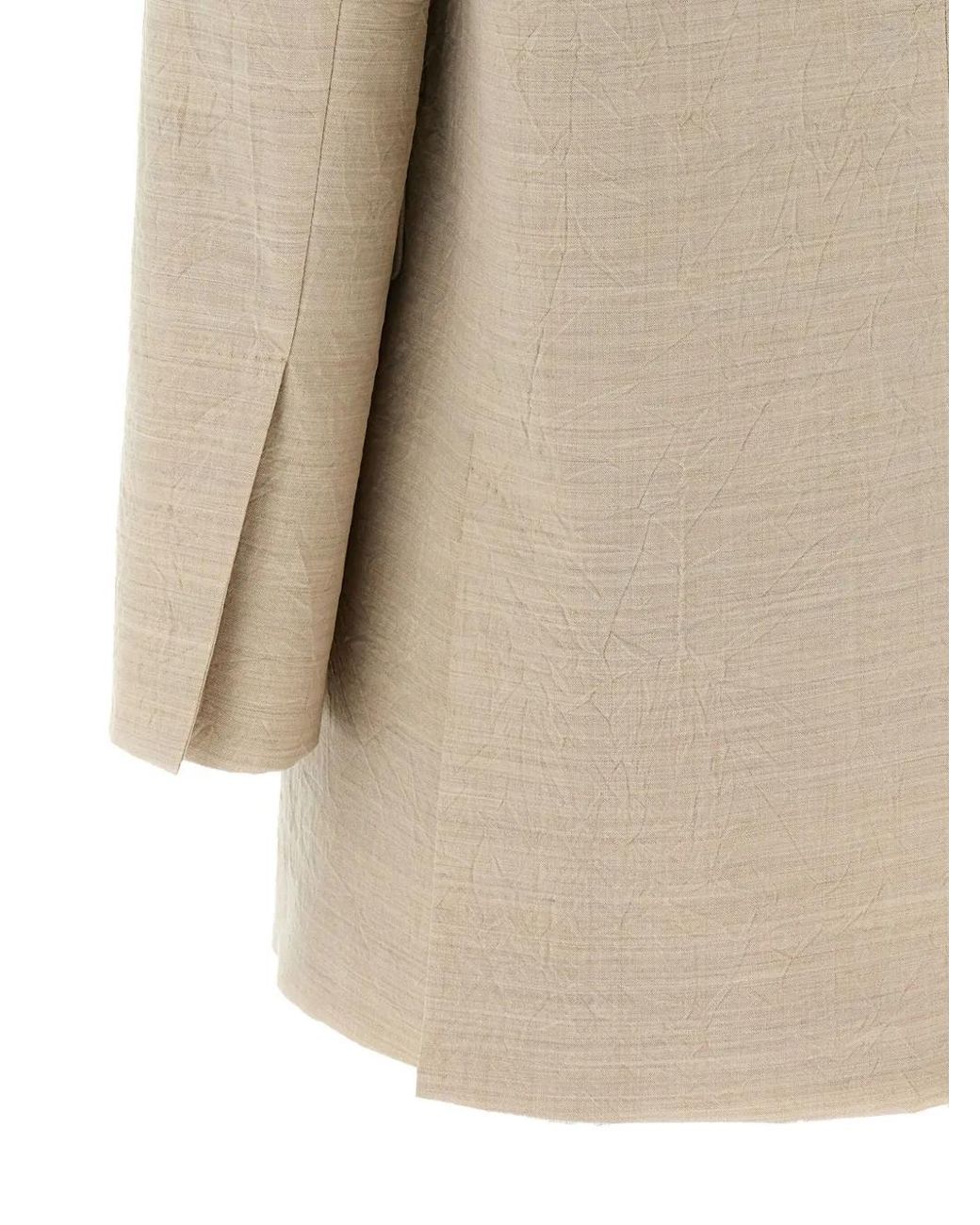 Max Mara Natural Wool Single-Breasted Jacket