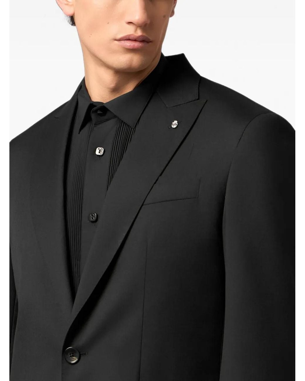 Billionaire Black Blazer À Simple Boutonnage for men