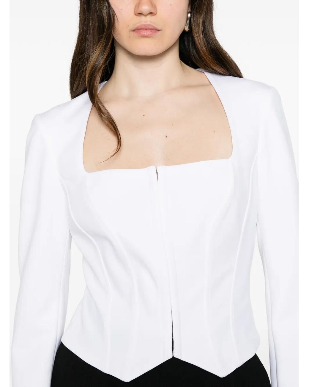 Aniye By White Shana Square-Neck Jacket