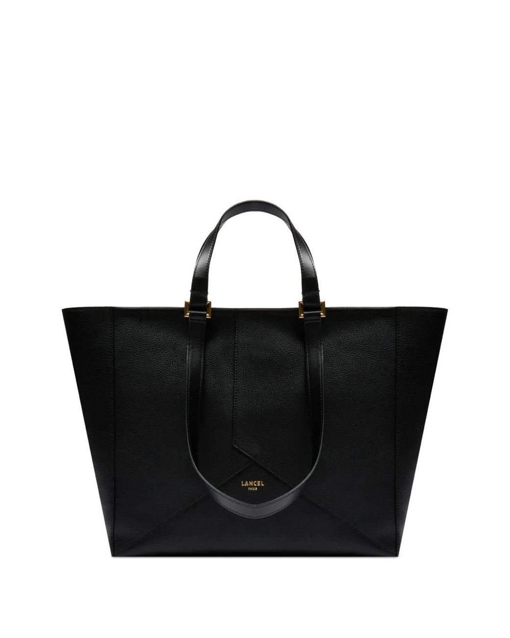 Lancel Black Enveloppe Zip Tote Bag