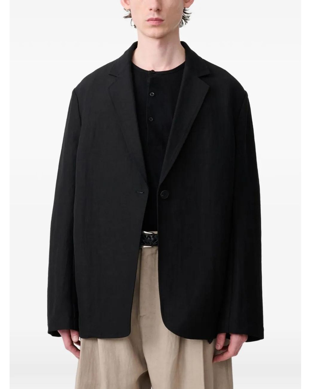 Studio Nicholson Black Denison Blazer for men