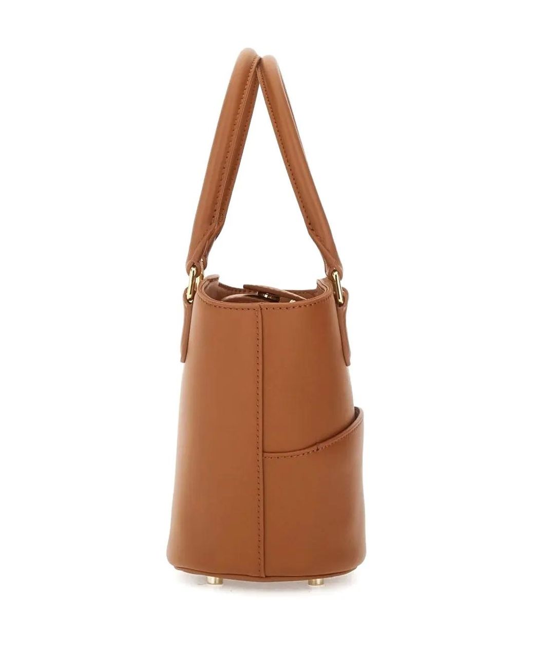 Self-Portrait White Bucket Top-Handle Tote Bag