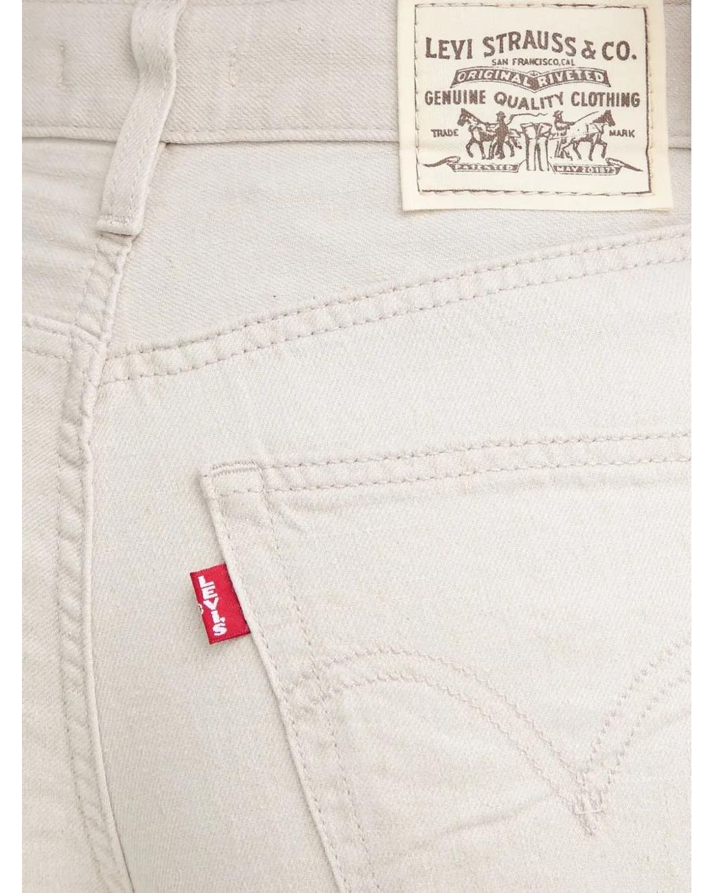 Levi's White Ribcage Jeans