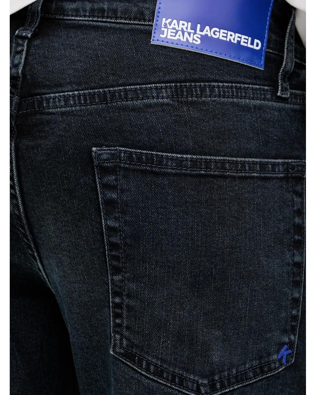 Karl Lagerfeld Blue Five-Pocket Jeans for men