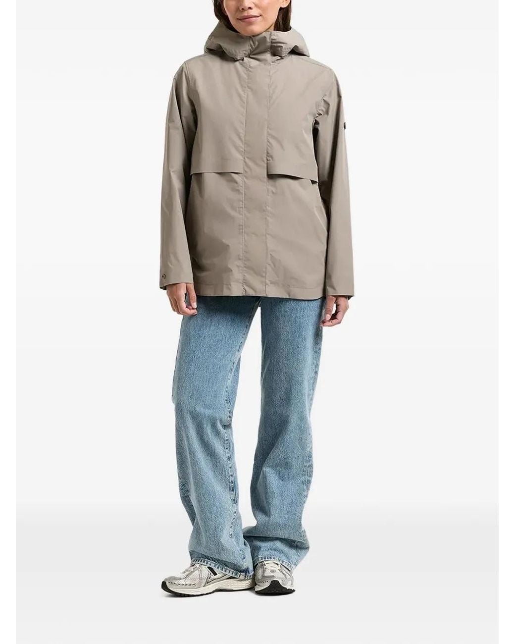 Didriksons Natural Elsa Hooded Storm-Flap Jacket