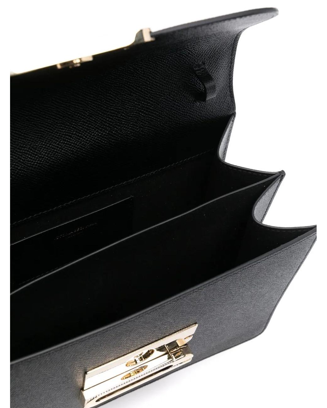 Victoria Beckham Black Small Leather Tote Bag