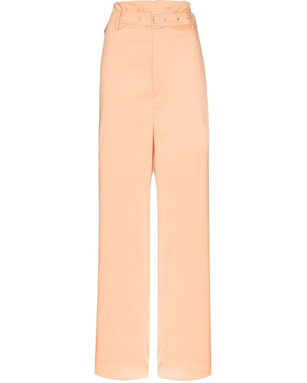 orange paperbag pants